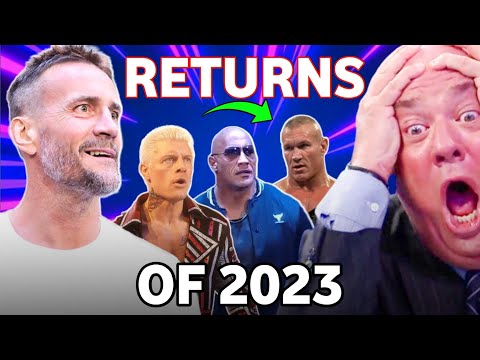 ALL MAJOR RETURNS OF 2023 😱 | WRESTLEKAR