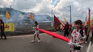 山邊媽祖帶領進香團踩新廟地