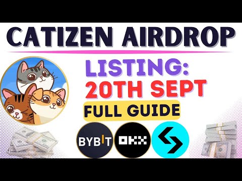 CATIZEN AIRDROP FULL GUIDE |LISTING 20TH SEPTEMBER|#catizen #airdrop