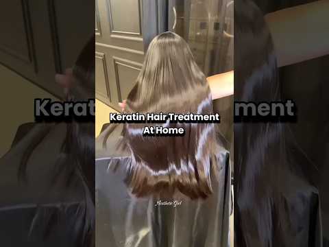 keratin hair treatment at home  🛀🏻👩🏻‍🦱#keratintreatment #athome #keratin #trending #viral #ytshorts