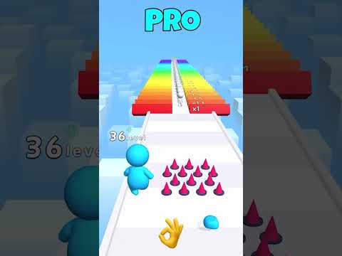 Noob vs Pro vs Hacker Color N Push #shorts #games #viral