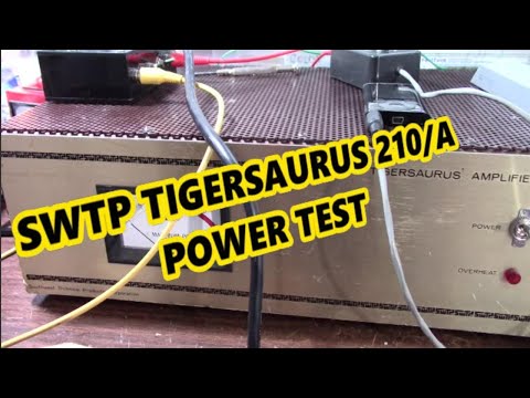 SWTP Tigersaurus Amplifier 210/A power test & checkup