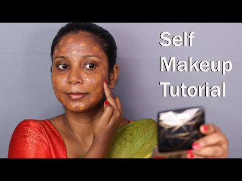 Self Makeup Tutorial/ Self Party Makeup/ Makeup For Newly Married Bride