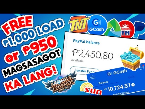 Free Load website 2021 - Get upto P1000 Load or P950 Paypal-Gcash | No Investment with Proof!