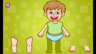 Learn Body parts in English | #toddlerslearningvideos #alphabetfortoddlers