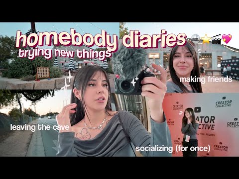 ROMANTICIZING the OUTSIDE world ♬⋆.˚ networking as an introvert; youtube event [HOMEBODY diaries]