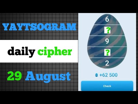 yaytsogram daily cipher | 29 Aug Cipher | daily yaytsogram code  #yaytsogram #code #ujagartube