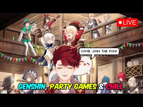 🔴 JACKBOX PARTY NIGHT 🥳 COME HANG OUT & JOIN THE FUN 🤩❤️ | Genshin VTuber LIVE