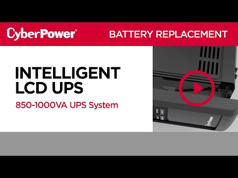 CyberPower Intelligent LCD 850-1000VA UPS Replacement Battery Video