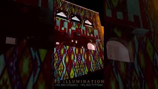 3D illumination at @OxfordUniversityPressPakistan #literature #festival in #Islamabad at F9 Park