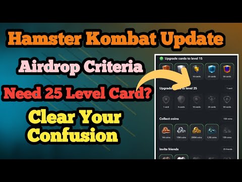 25 Level Card Need in Hamster Kombat for Eligible? Clear Your Confusion | Hamster Kombat Update