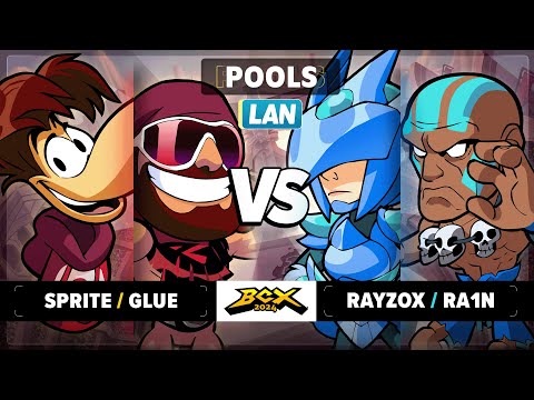 Rayzox & Ra1n vs Sprite & Glue - Pools - Brawlhalla World Championship 2024 - LAN 2v2