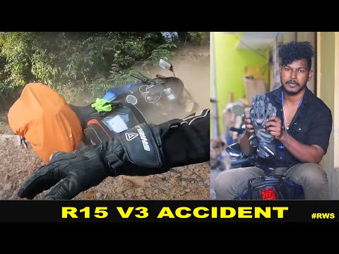 😰Shield Gloves Saved Me From R15V3 Crash  | Vangalama..? | #RWS