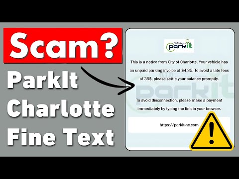 ParkIt Charlotte Text SCAM! Is Parkit-nc.com Legit Or Scam?