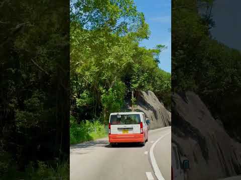 行駛在香港的鄉間小路上/Driving on the country road in Hong Kong