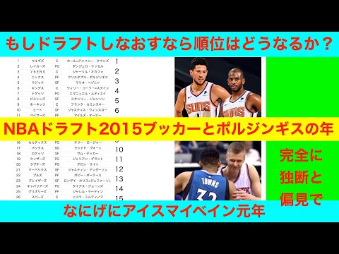 NBAドラフト2015ブッカーとポルジンギスの年　もしドラフトしなおすなら順位はどうなるか？