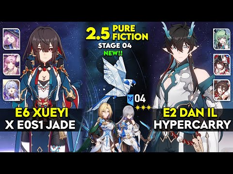 NEW! Pure Fiction 4 - E6 Xueyi & E2 Dan Heng IL | 3* Showcase | Honkai Star Rail v2.5