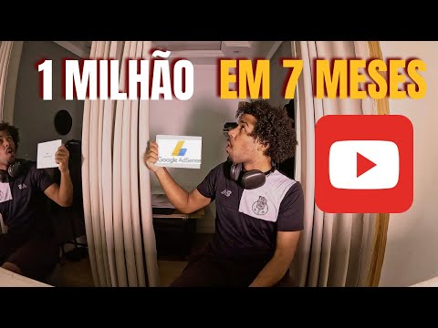 (EP-69) COMO CONSEGUI 1 MILHÃO EM 7 MESES NO YOUTUBE (dicas e valores