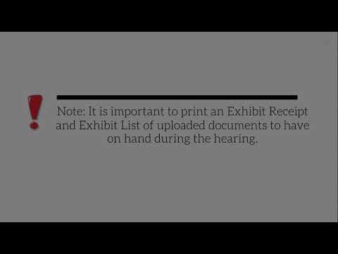 Print an Exhibit List