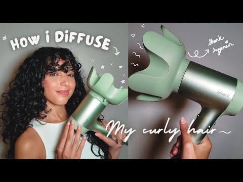 HOW I DIFFUSE MY CURLY HAIR | Step By Step Diffusing Tutorial | Curly Hair Guide | Hebarrietty