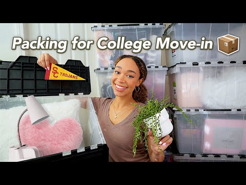 Pack with me for College Move-in Day! 📦 (USC sophomore, dorm essentials, haul + giveaway vlog!)