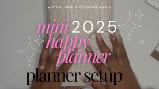 2025 mini happy planner setup | a planner I don't need?