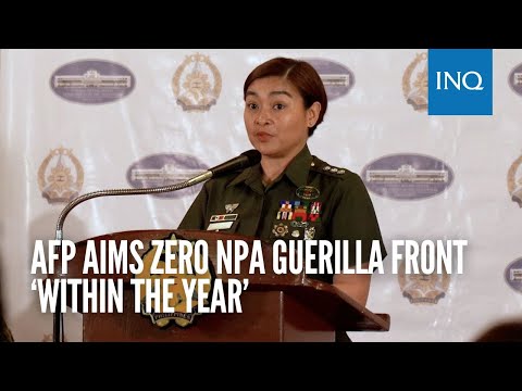 AFP aims zero NPA guerilla front ‘within the year’