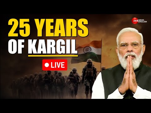 Kargil Vijay Diwas 2024 LIVE | PM Modi Live From Dras | 25 Years Of Kargil | Zee News English Live