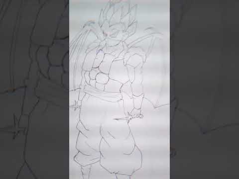 drawing of dragon gogeta  #art paradise #shorts