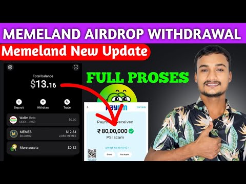 Memeland Airdrop withdrawal 🤑 | Memeland Token Withdrawal 🤑 | Memeland Airdrop Listing