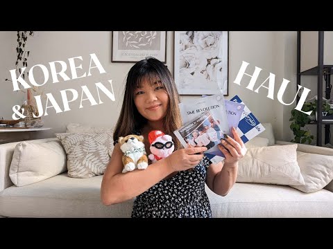 KOREA + JAPAN HAUL || what I bought while traveling (skincare, snacks, kpop merch, + more!) 🛍️