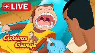 🔴 LIVE Curious George Full Episodes 🐵 Why do we brush our teeth? 🐵 Kids Cartoon 🐵 Kids Movies