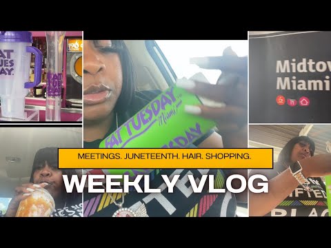 Weekly Vlog| Juneteenth. Hair. Shopping. Meetings. #newyoutuber #weeklyvlog #juneteenth #shopping