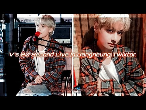 V's 20-second live in Gangneung twixtor clips for edits #bts #kimtaehyung #twixtor #alightmotionedit