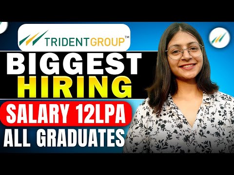 Biggest Hiring Alert| Trident group Vacancy  | How to apply | Fresher Jobs | #freshersjobs