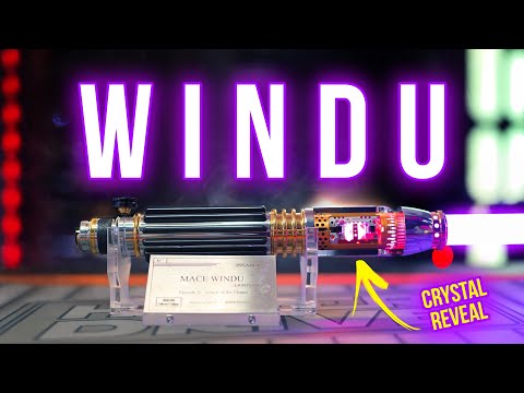 Star Wars Mace Windu Lightsaber With Exposed Kyber Crystal! (CCSabers 89 Sabers)