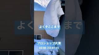 雪庇（せっぴ）をほおっておいたら、垂れ下がってこんなになっちゃいました【建設資材・配管資材の大清】