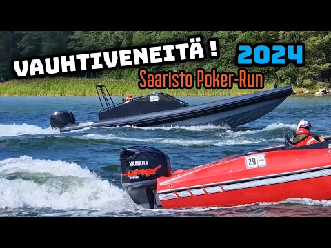 Suomen SUURIN Vauhtivene Tapahtuma. Saaristo Pokerrun 2024