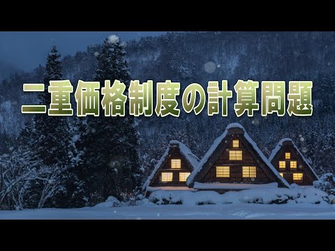 ミクロ経済学・二重価格制度の計算問題ーHandout