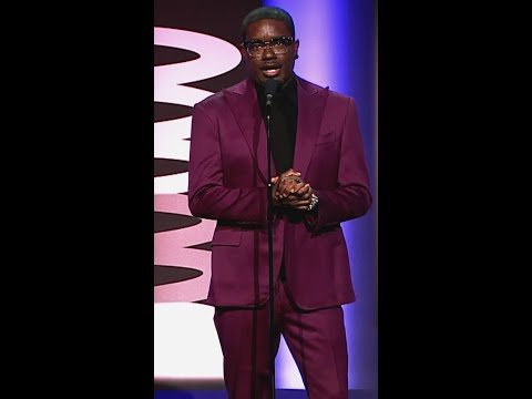 Lil Rel Howery presents Jerrod Carmichael his 28th Annual Webby Award #Webbys