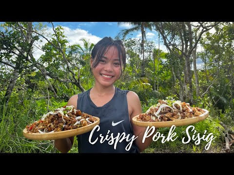 I made Sisig on the Mountain with familia and papa made a Table for us, Countryside Life | Bohol