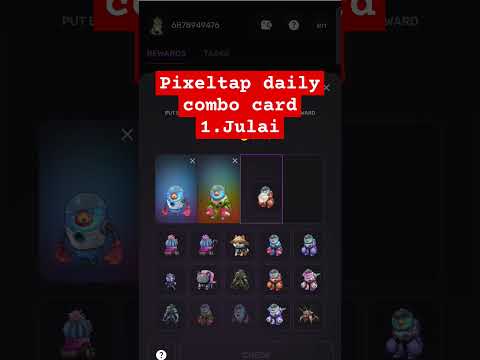 1 julay Pixel Tap today combo card today combo card 1 julay ka #comedy #todaycombo card