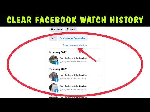 How to Delete Videos you've Watched on Facebook 2024 || Delete facebook watch history