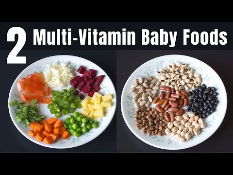 2 Multivitamin Baby Foods | Easy to Digest Lunches/Dinners for 8M+ Babies | Beans, Lentils & Veggies