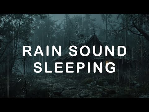 🔴 Rain Sounds with Wood Cabin to Sleep FAST - Stop Insomnia & Block Noises