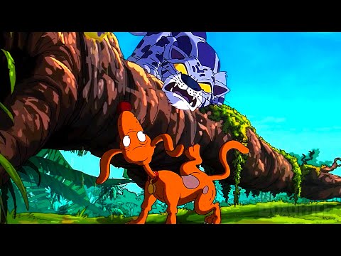 Spike meets the big bad cat | Rugrats Go Wild | CLIP