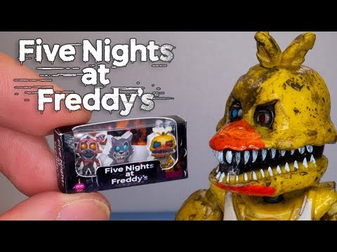 DIY How to make Five Nights at Freddy's figures set for Barbie Dollhouse