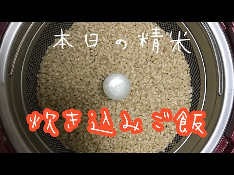 【精米vlog】玄米から炊き込みご飯