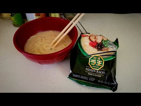 The Best Instant Ramen I've Ever Had | Nissin Raoh Tonkotsu