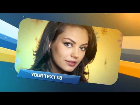 Curvy slideshow After Effects Template & Project